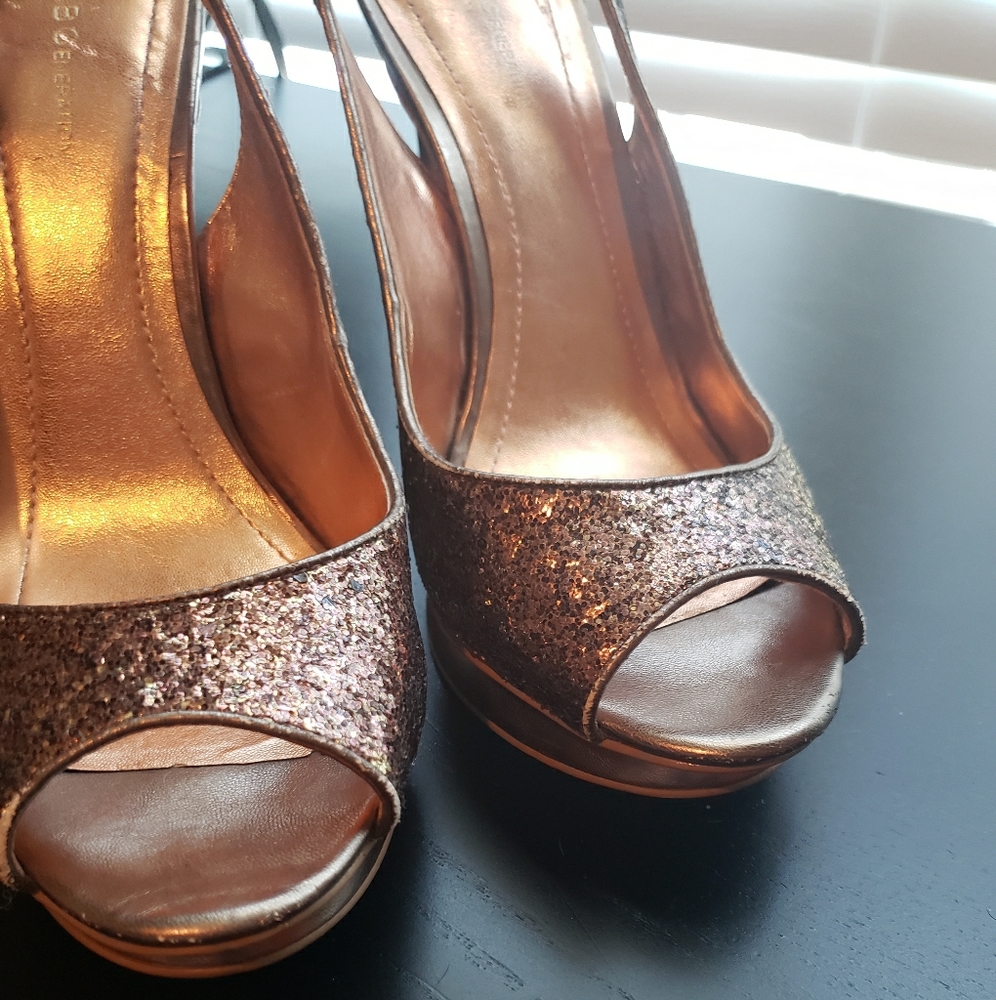 BCBG Copper heels